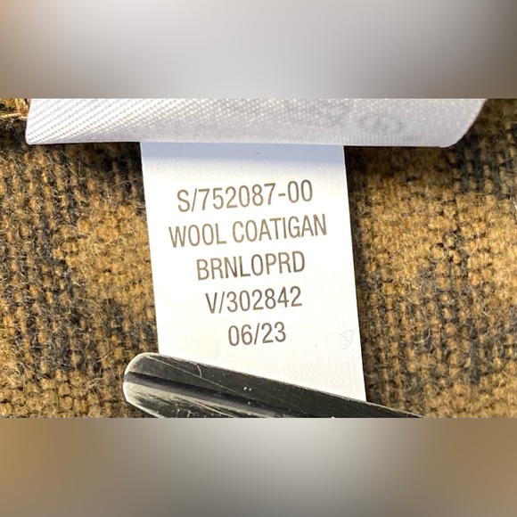 Old Navy Women's Brown Leopard Animal Print Long-Line Cardigan Coat Size M NWT - Picture 10 of 10